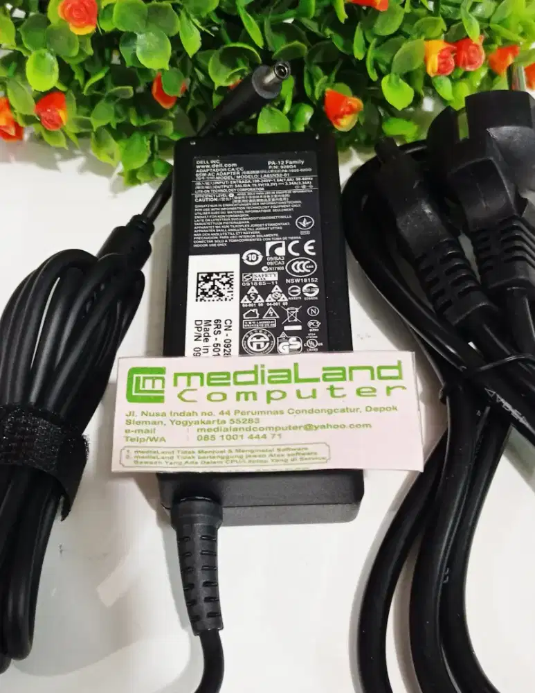 Adaptor Laptop Dell 19.5V 3.44A 65W Original. mediaLand