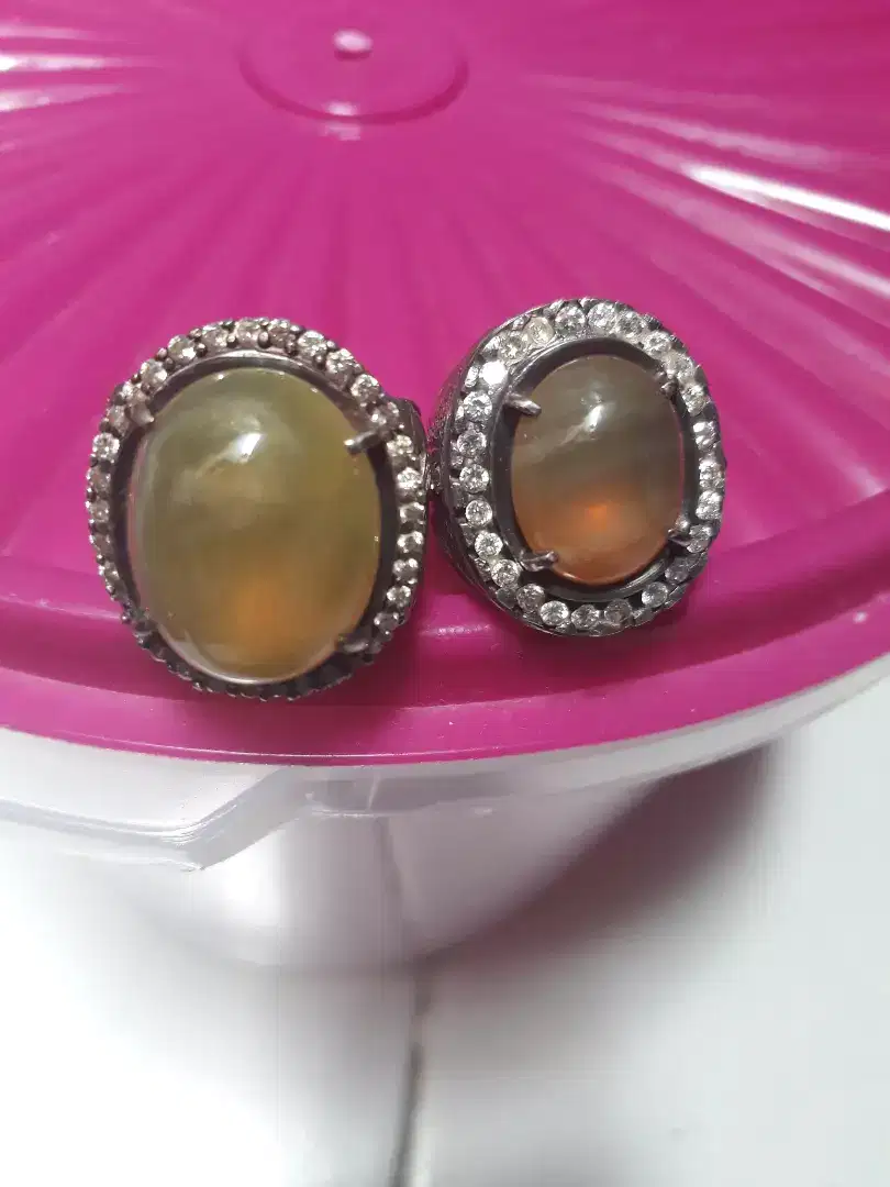 bismillah,jual 2 cincin extra zos dan solar ikat perak rp1500 size 17