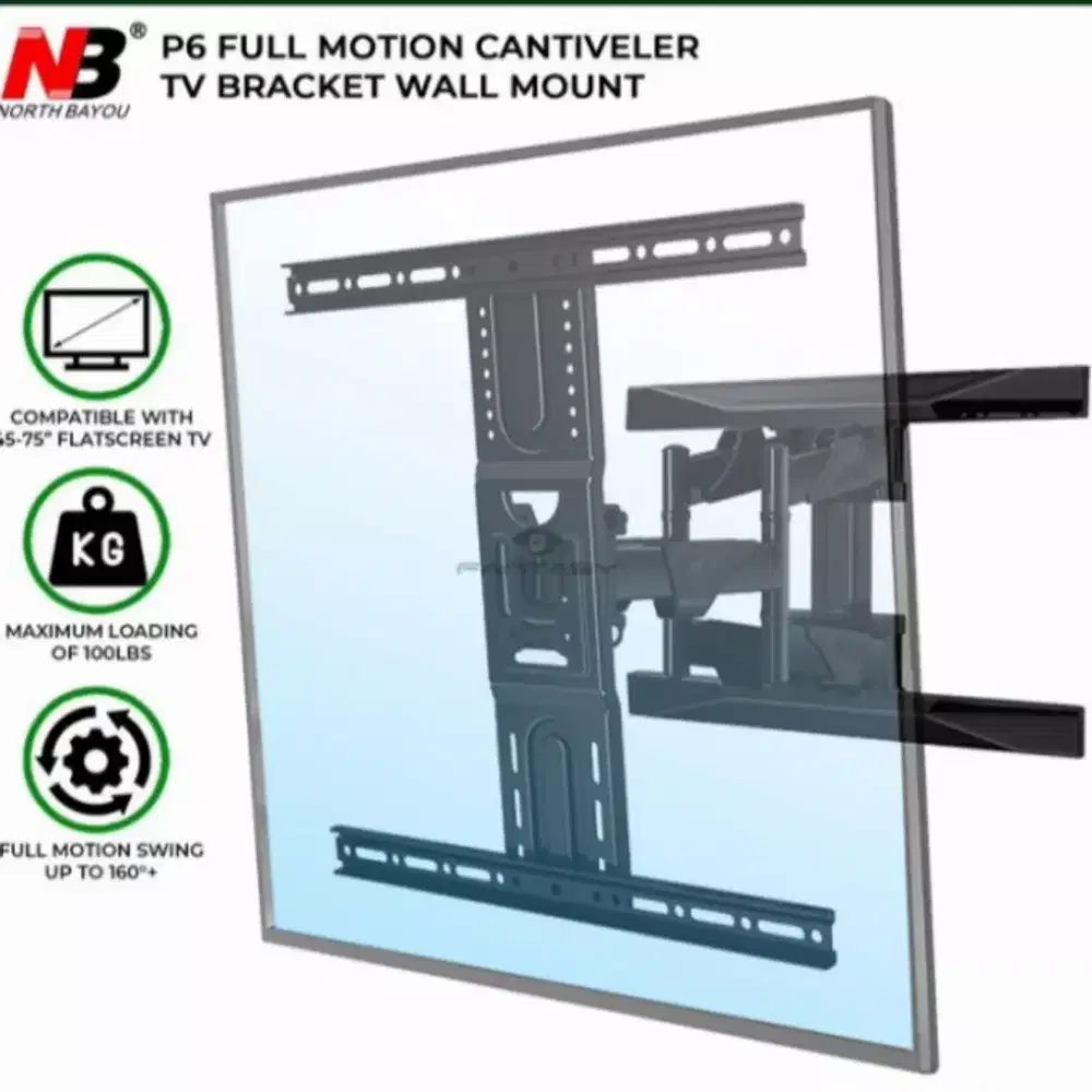 Bracket TV North Bayou Model P6 40-75 Top Quality