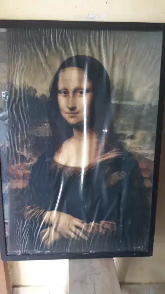 poster lukisan monalisa jadul