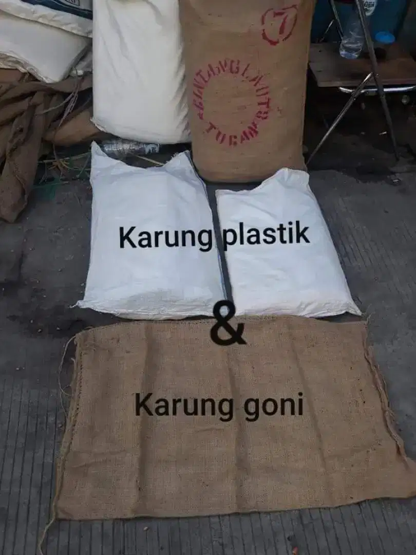 Jual karung plastik & karung goni (alat kebersihan)