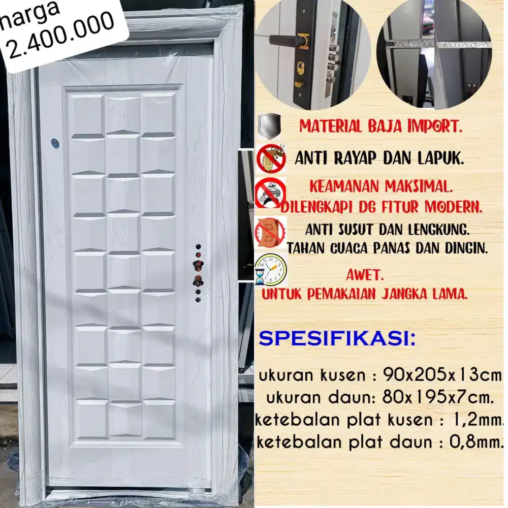 Pintu baja /pintu aluminium /pintu import