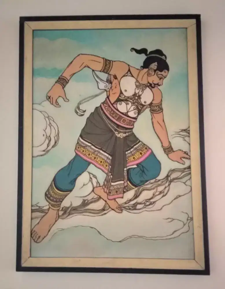 Lukisan kanvas Gatotkaca