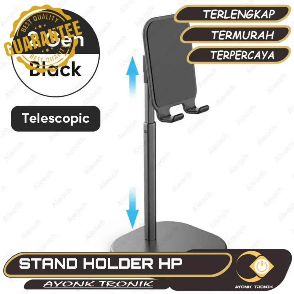 Dudukan Smartphone HP holder selfie Stand Holder Telescopic AIEACH- K2
