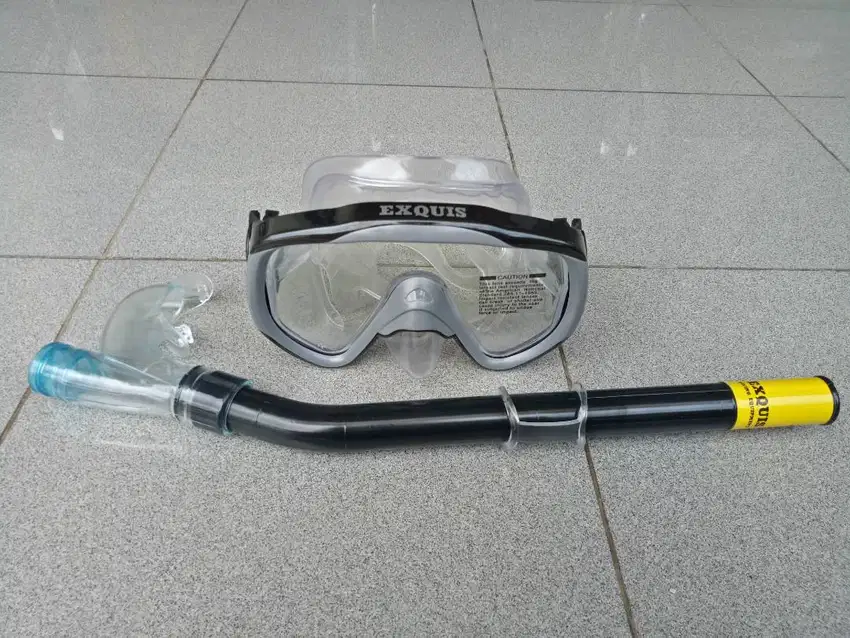 Diving Mask Snorkle Karet EXQUIS