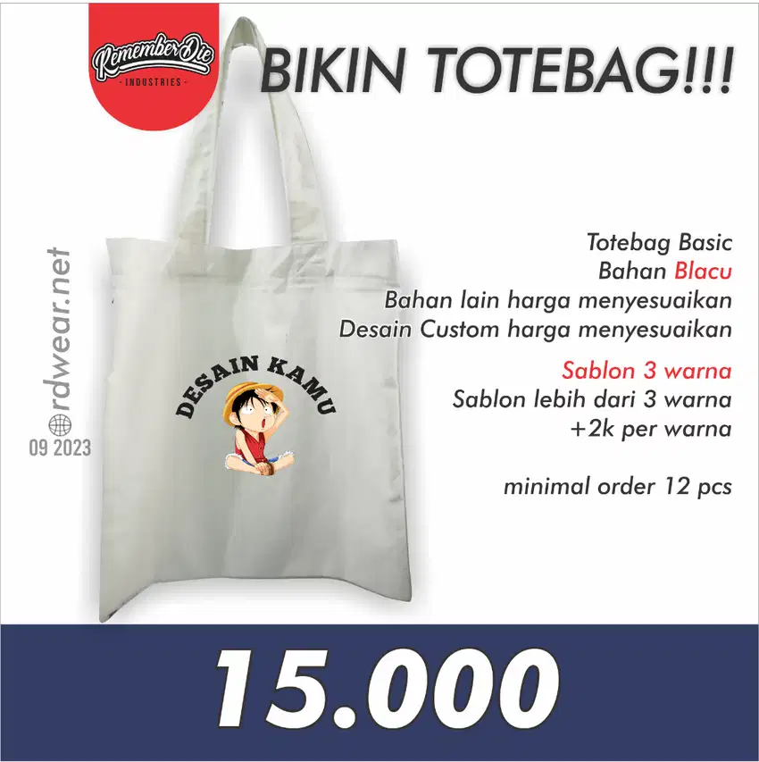 Bikin Totebag Blacu / Sablon Totebag / Tas Jinjing