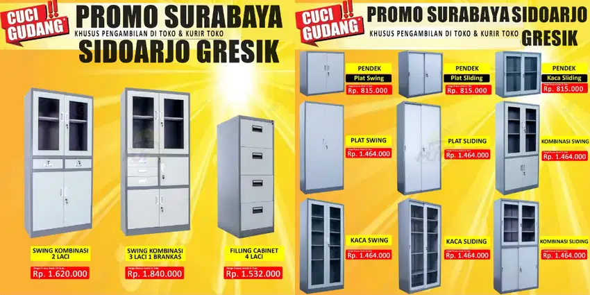 Lemari Arsip dokumen kantor Loker Locker Besi Locker Filing cabinet L9