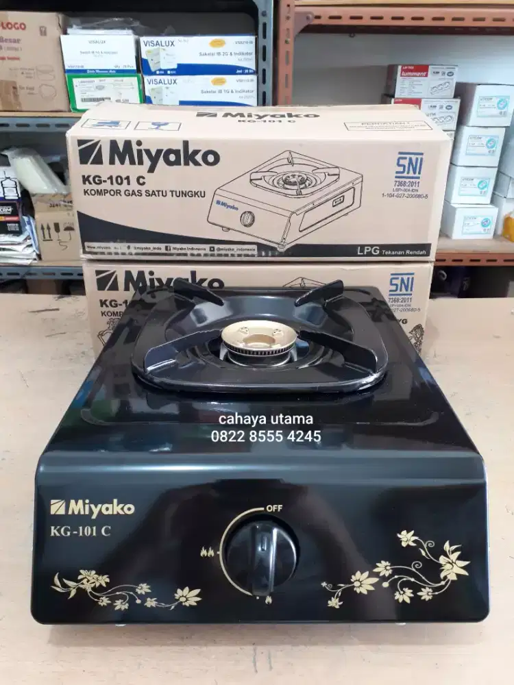 KOMPOR GAS MIYAKO 1TUNGKU KG-101C (BARU DAN BERGARANSI 1TH)