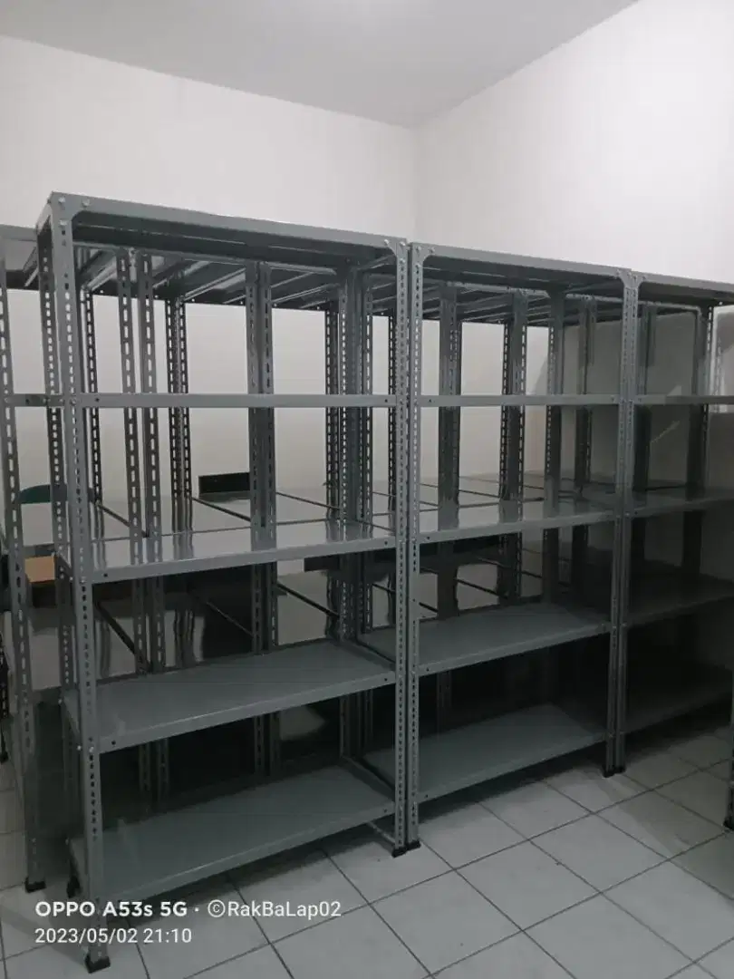 Rak besi 5 susun 30cm x 100cm x 200cm