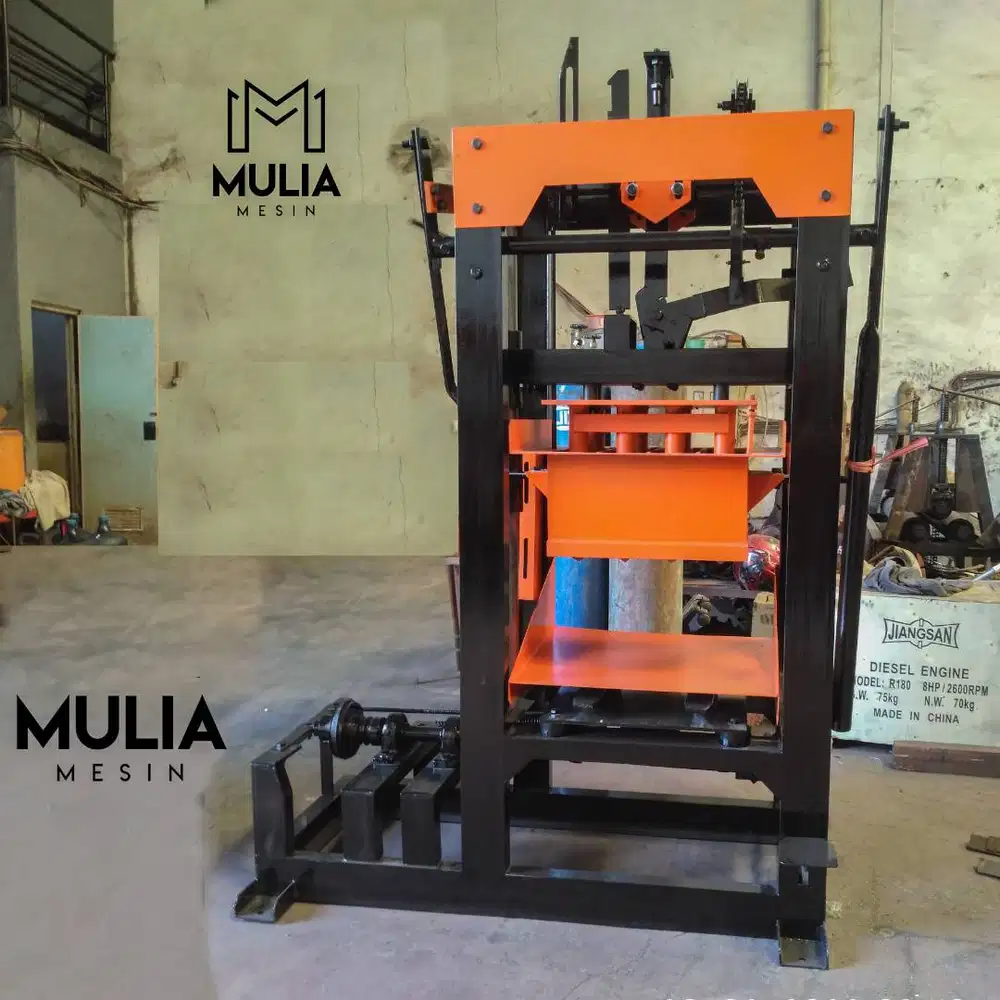 Mesin Cetak 4 Batako Ready stok