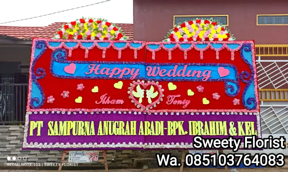 Bunga papan ucapan karangan bunga gratis ongkir palembang