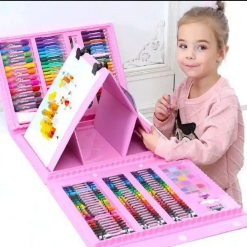 Set Alat Gambar Anak Crayon Gambar Pensil Warna 208