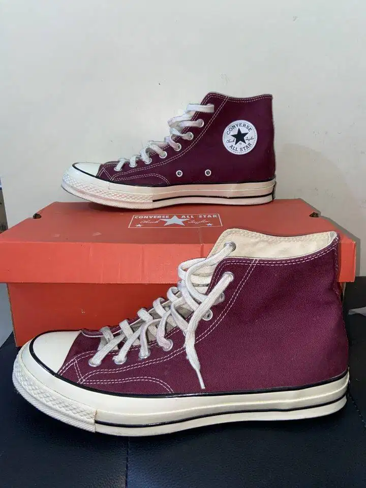 CONVERSE 70 HI DARK BURGUNDY Original