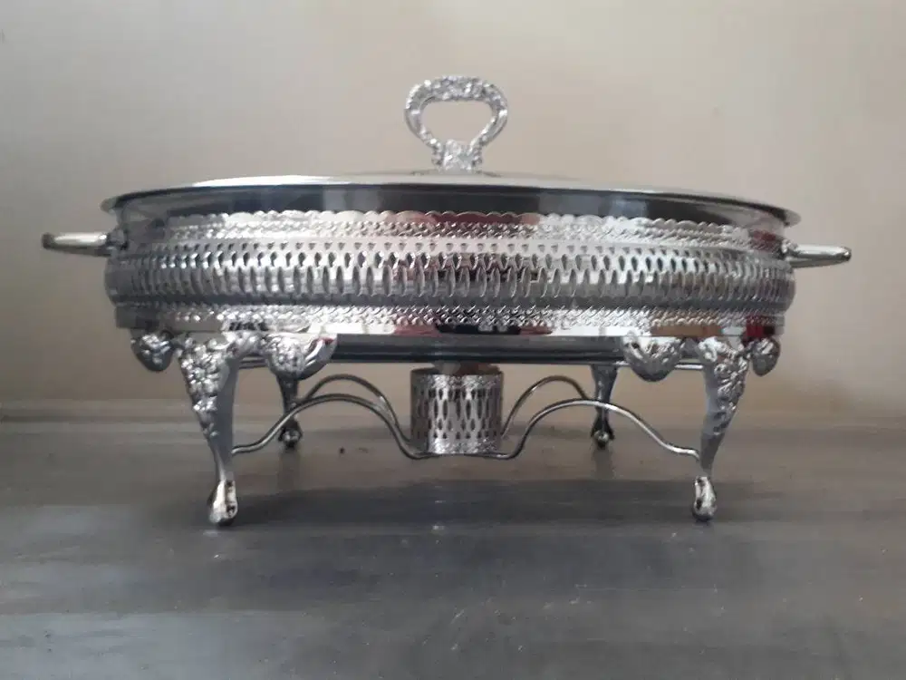 Victoria Silverplated Oval Warmer RegentSilverware P16 Pemanas Makanan
