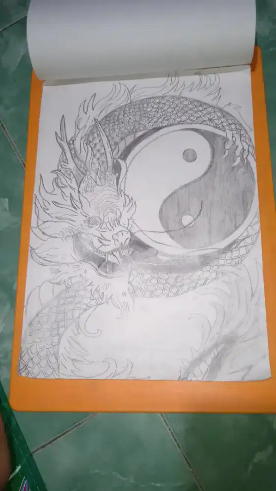 Lukisan dengan tema : Dragon of Ying Yang