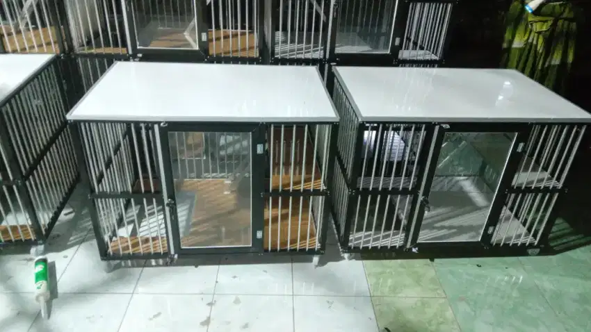 Kandang kucing alumunium