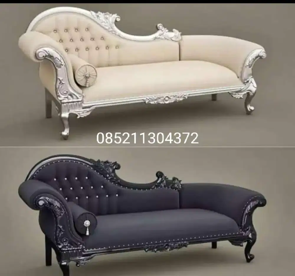 Bangku sofa Lois mewah kayu jati