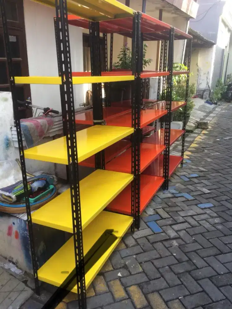 Rak besi siku rak toko serbaguna