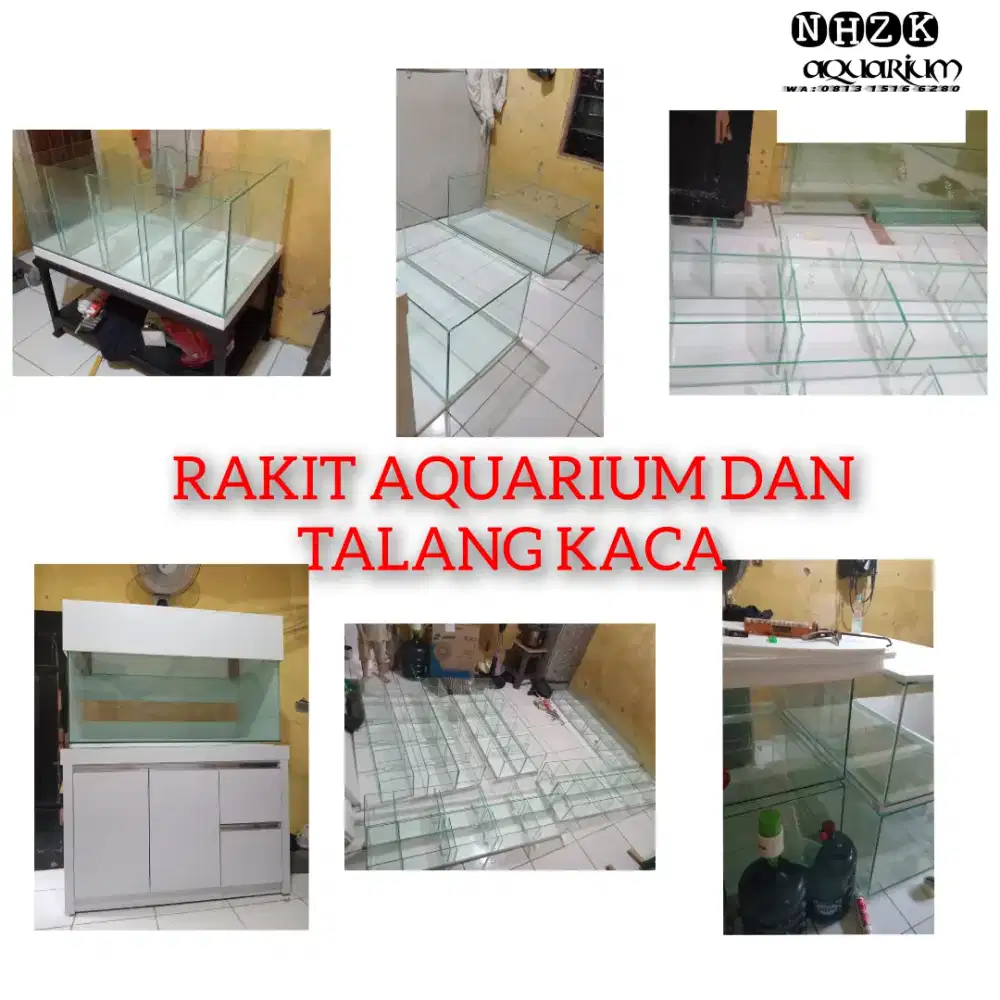 Menerima Rakit Baru Aquarium kaca