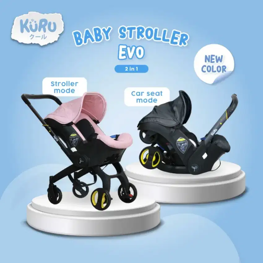 Kuru Evo baby stroller car seat carseat kereta dorong bayi