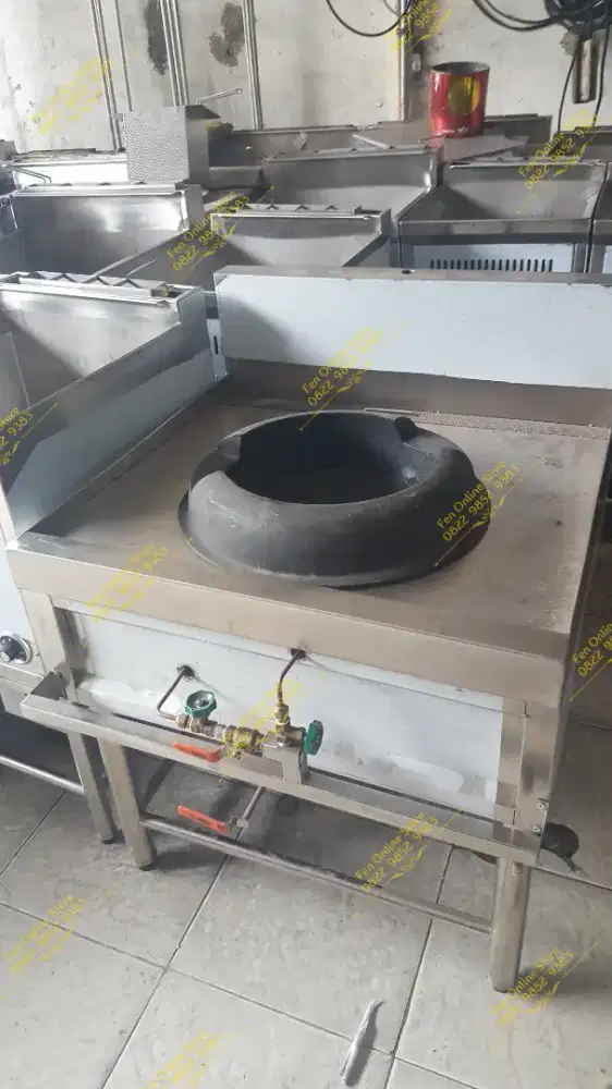 Kompor Kwali Range 1 tungku High Pressure Stainless Steel w/ Faucet