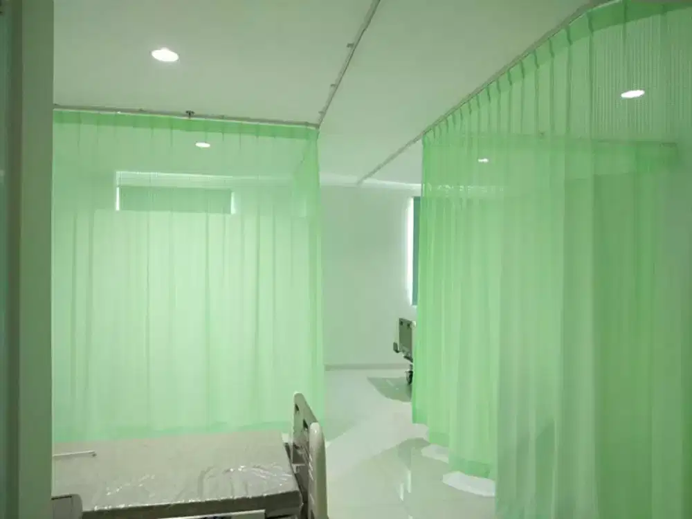 Tirai Penyekat Ruang Rumah Sakit - Kain Anti Bakteri