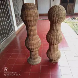 Kap Lampu anyaman  Rotan