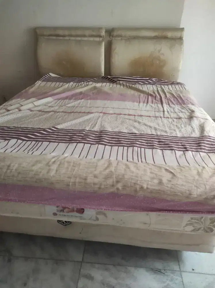 Springbed Therapedic King Size pillowtop 1 set lengkap