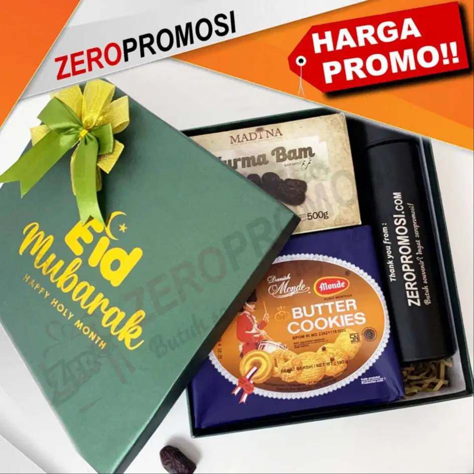 PAKET HAMPERS LEBARAN PARCEL Cookies dan Tumbler