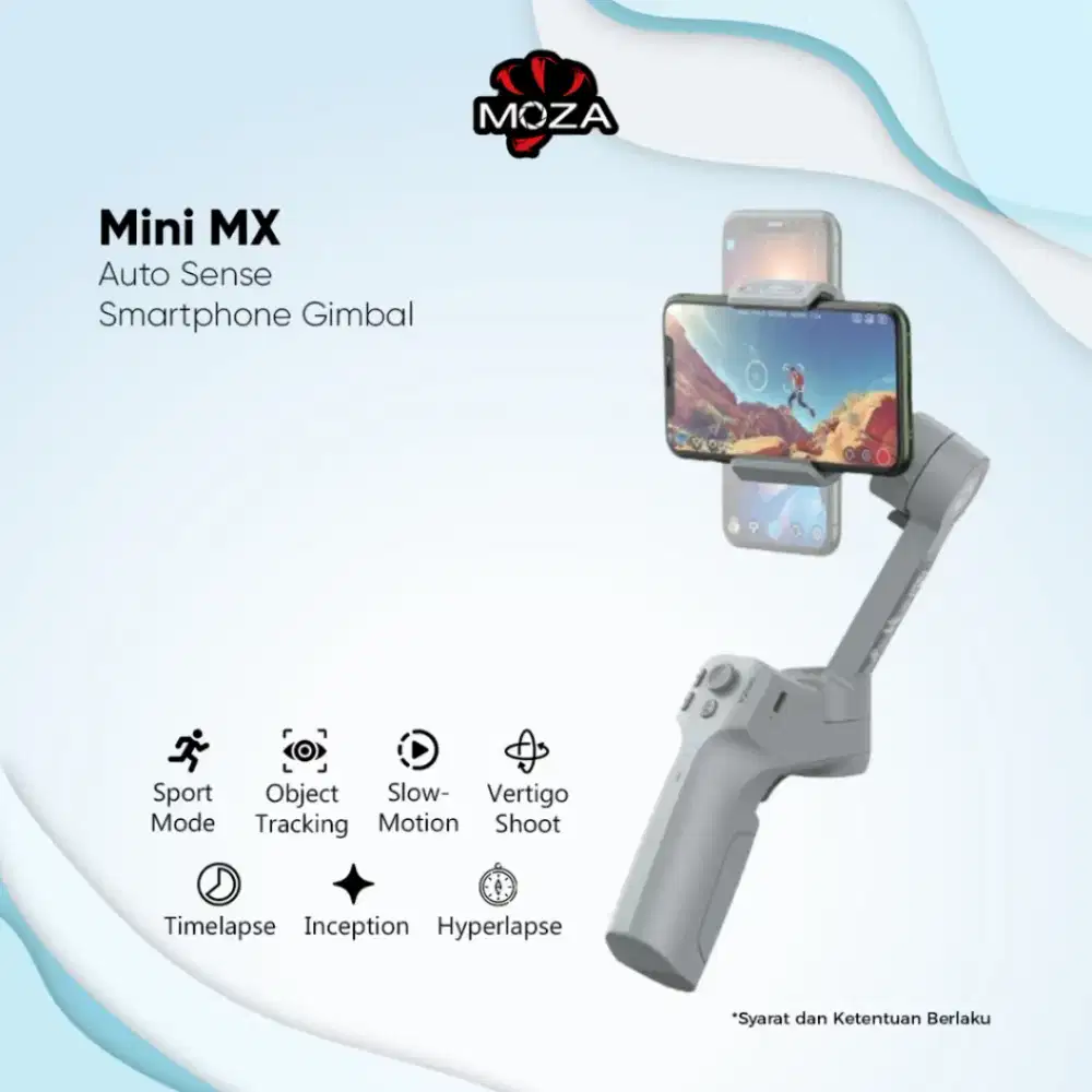Stabilizer Gimbal Moza Mini MX Kamera Smartphone