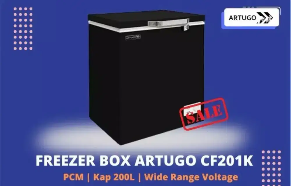 Freezer Box Artugo 200 Liter CF201K Black Edition