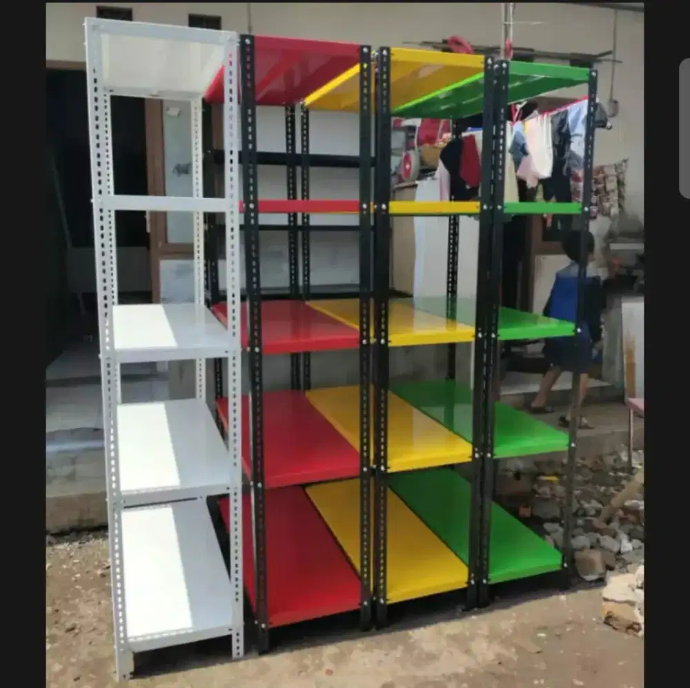 Rak besi siku, rak besi susun