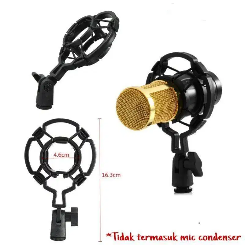 Holder Mic Holder Mikrofon Microfon Shockproof Condenser Shock Proof