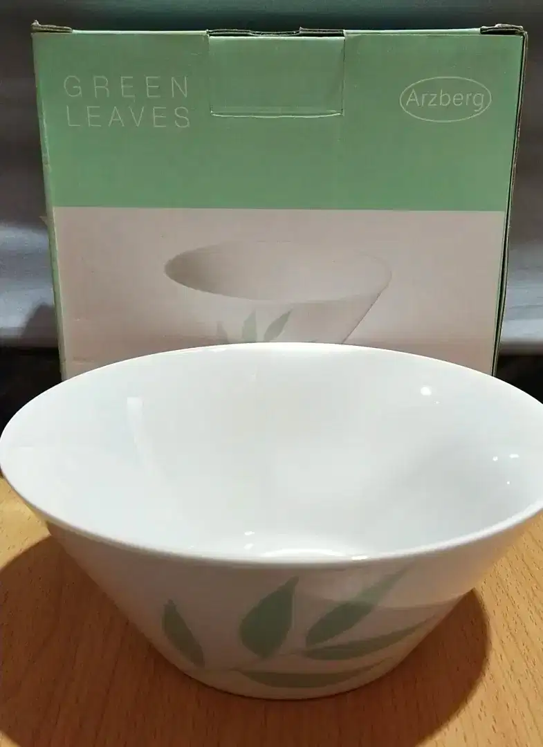 DIJUAL Arzberg Noodle bowl 1pc, motif Green Leave, made in Germany