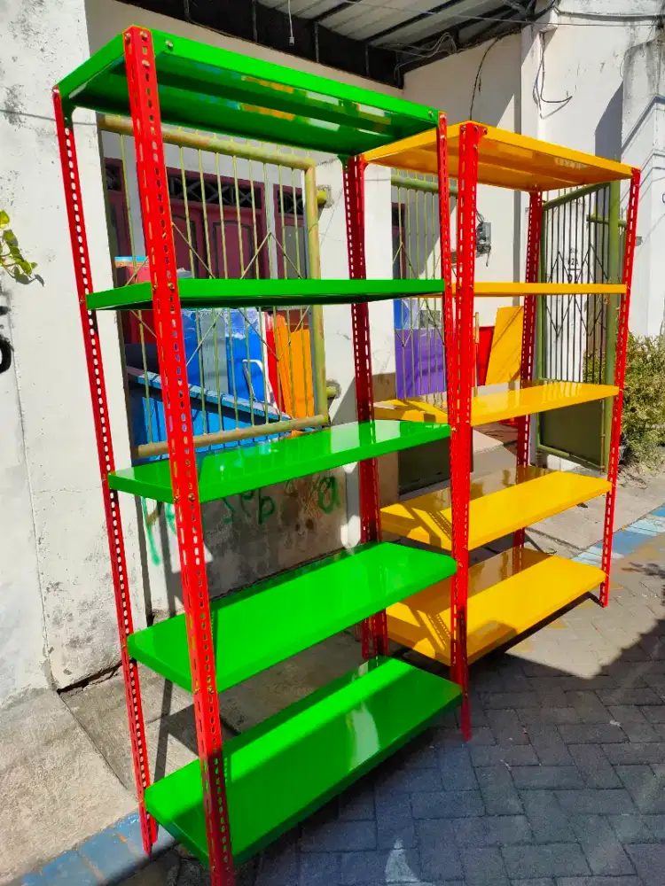 Rak besi siku rak arsip 5 susun