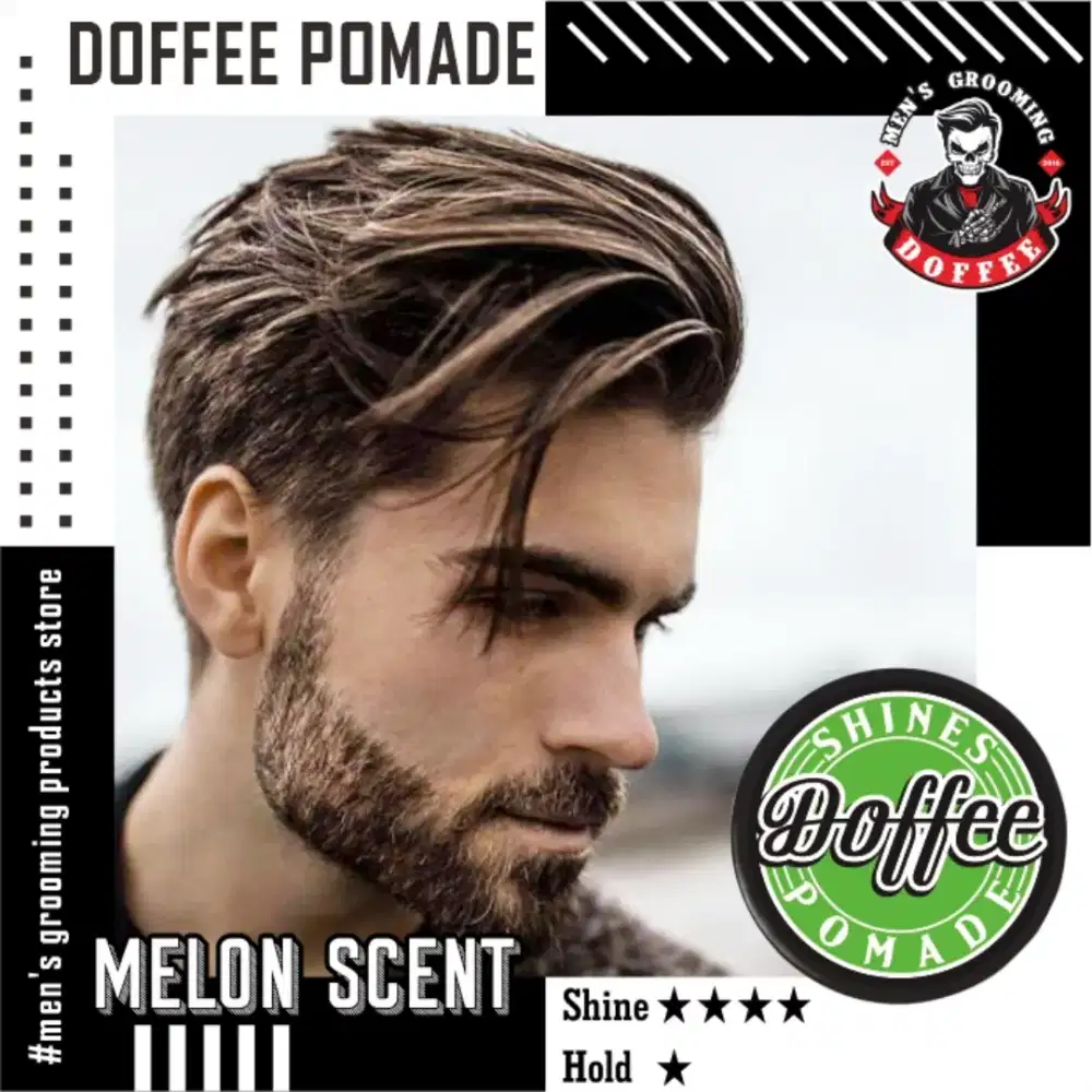 Doffee Pomade Shine Oil Based mellon 50gr