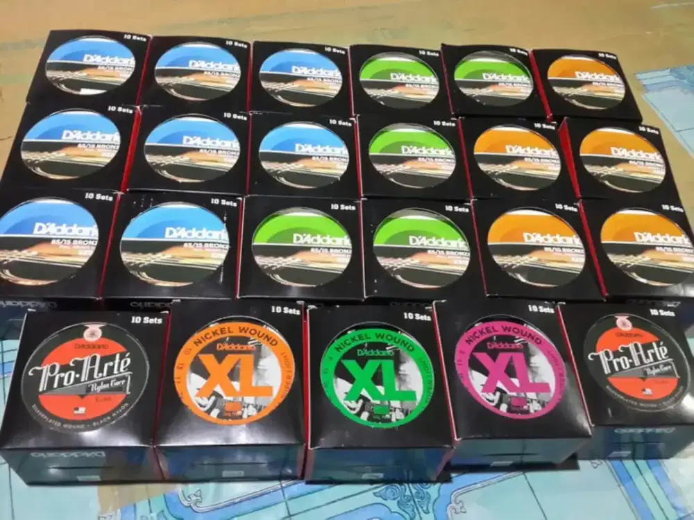 senar gitar D'Addario akustik dan elektrik new cover