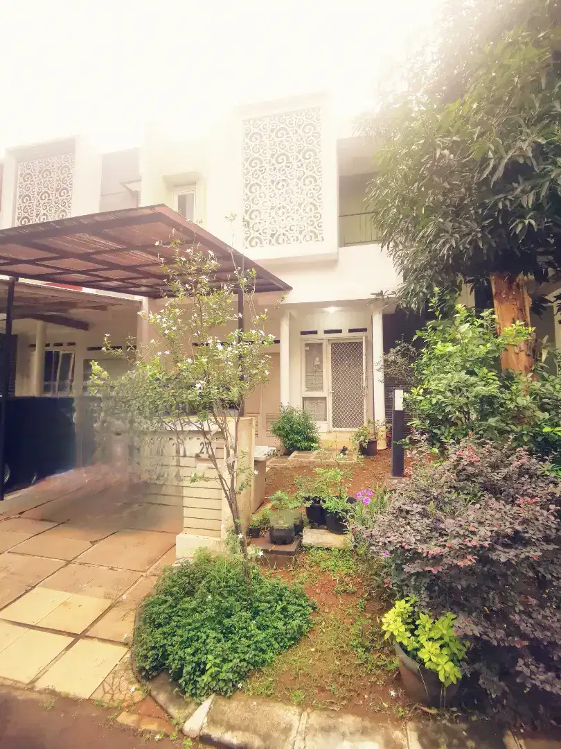 Dijual Rumah Hadap Taman Darwin Scientia Summarecon Serpong