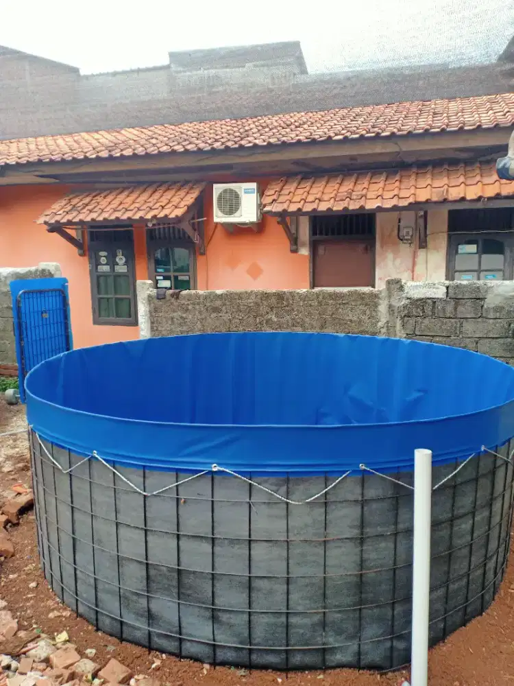 Kolam Terpal Bundar Bioflok Orchid Terbaik