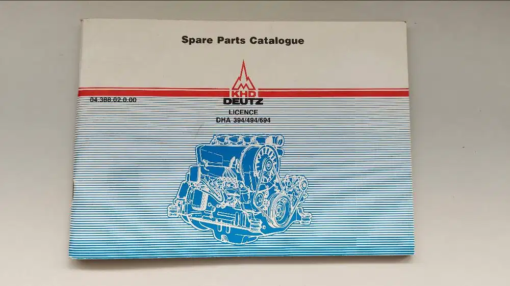 Buku Spare Part Catalog Genset Engine Mesin KHD DEUTZ DHA 394,494,694