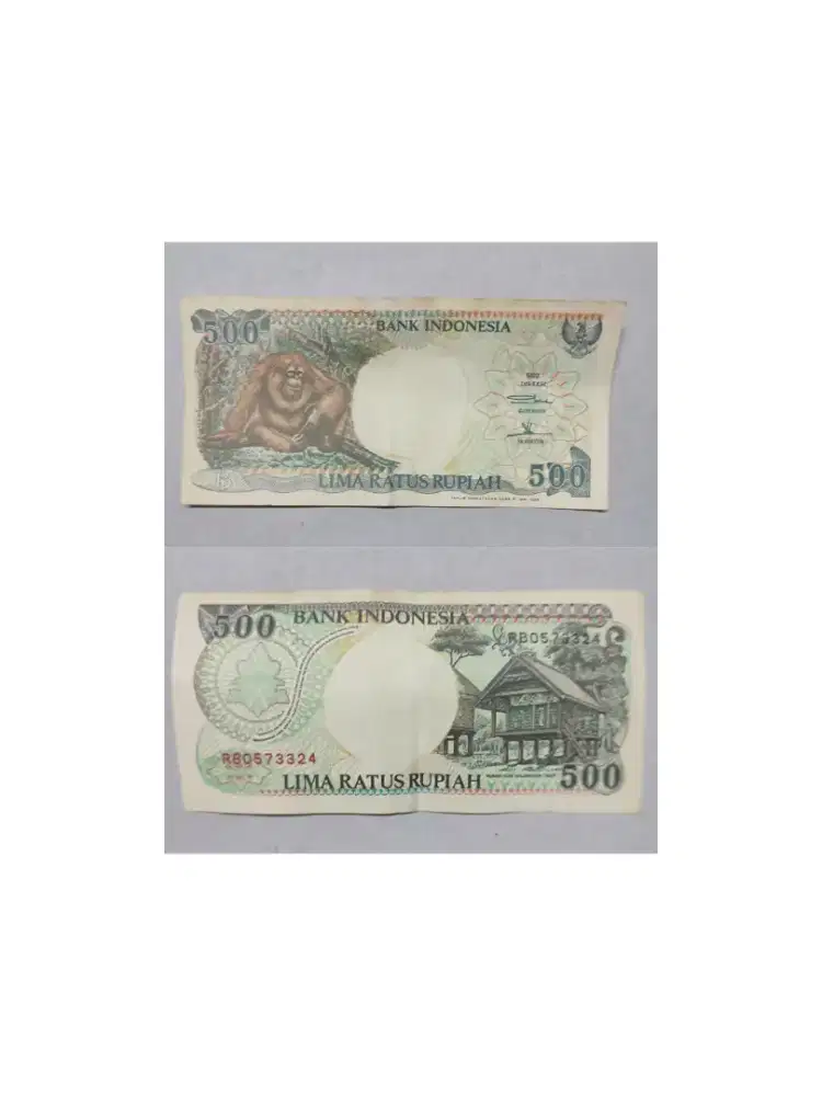 Yang kertas Rp 500,- tahun 1992
