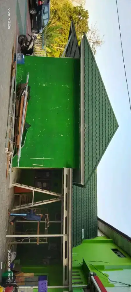 Atap rumah genteng metal pasir