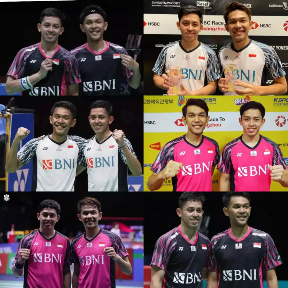 Kaos badminton yonex fajar-Rian limited edition (Rare)