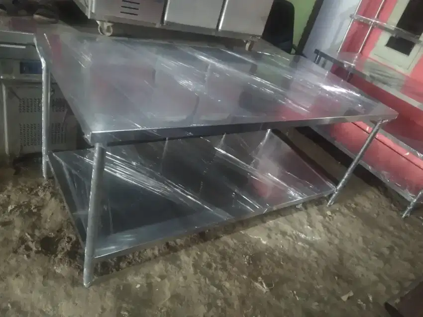 Meja stainless dan sink