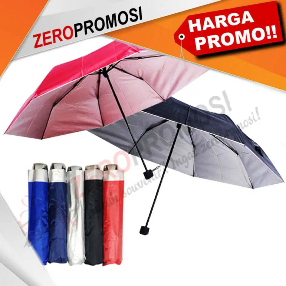 Payung Lipat 3 Custom Warna Payung Promosi Souvenir L3 355