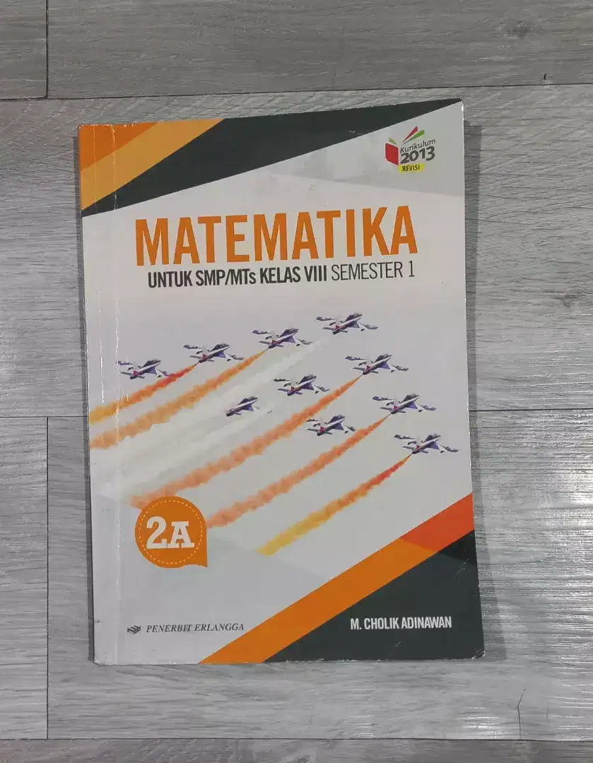 Buku Matematika Erlangga kelas 8 (2A)