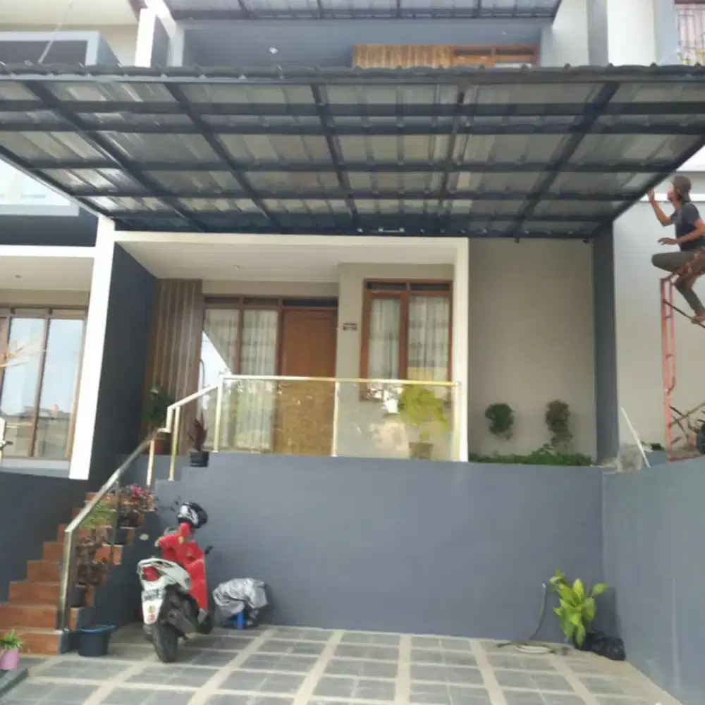 7067,kanopi atap alderon,spandek,kaca,plafon pvc,baja ringan,pagar,