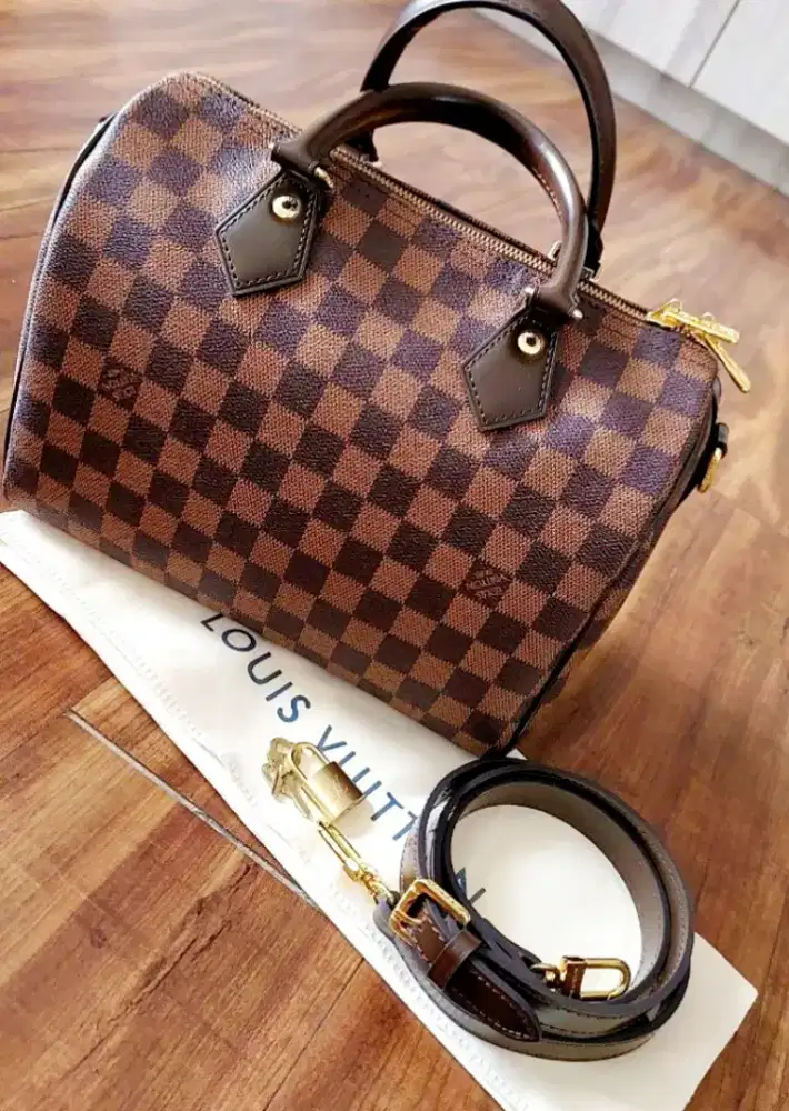 LV SPEEDY DAMIER MADE IN FRANCE NO COD ONLY TIKI LION JNE