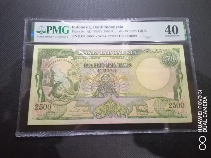 Rupiah 2500 Komodo tahun 1957