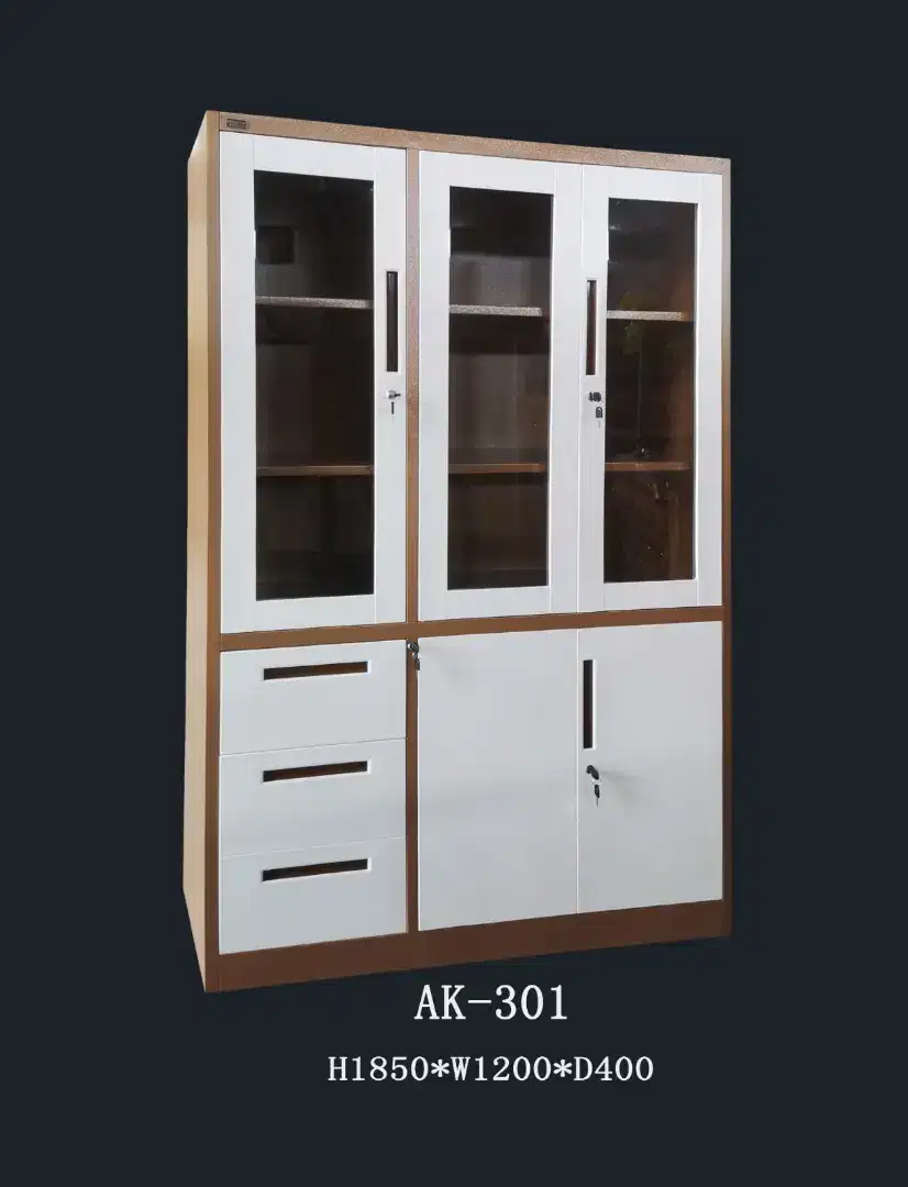 lemari arsip 3 pintu besi plat